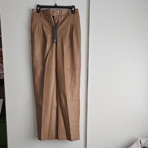 House of Harlow 1960 Women's Tan Faux Leather Pants